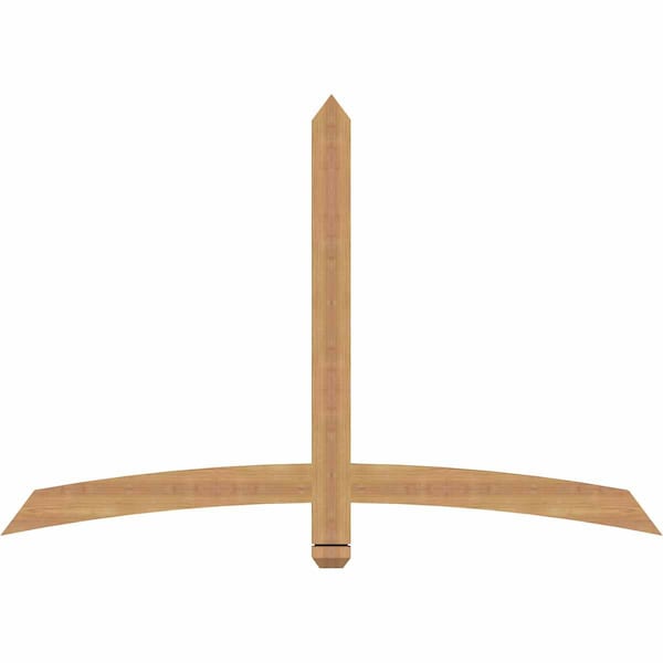 Ekena Millwork Bellingham Timber Gable Bracket, Western Red Cedar, 60"W x 40"H x 1 1/2"D x 3 1/2"F, 16/12 Pitch GBW060X40X0204BEL00SWR - main